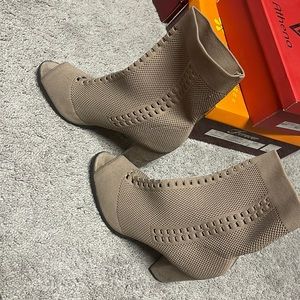 Camel mid boots  7 1/2 size